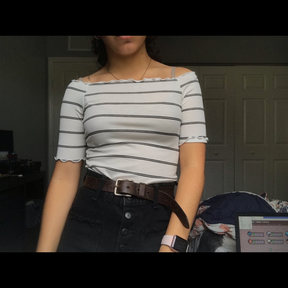 White Off the Shoulder Top